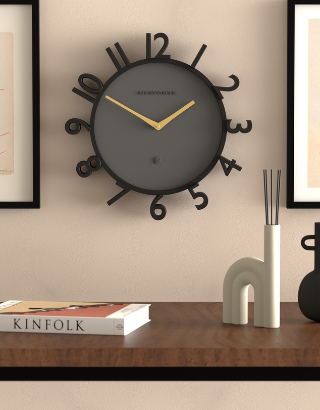 Newgate - Newgate Monorail Wall Clock-Black