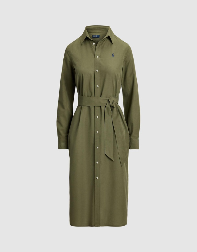 Polo Ralph Lauren - Cotton-Linen Belted Shirt Dress
