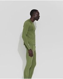 SKINS - SKINS Compression Men's Series-2 Gym Clothing Mens Long sleeve Top Khaki