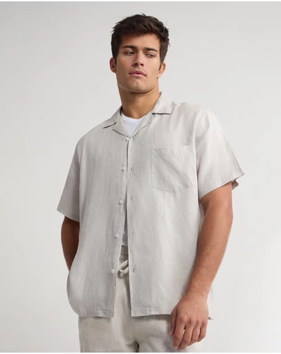 Oxford - Griffin French Linen Short Sleeve Shirt