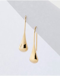Najo - My Silent Tears Yellow Gold Earring