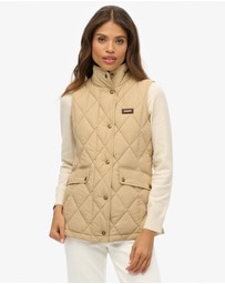 Superdry - Cord Trimmed Liner Slim Fit Gilet