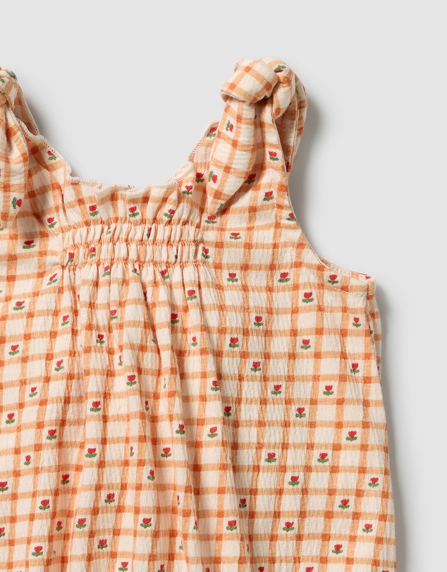 Wilson & Frenchy - Organic Crinkle Tie Playsuit - Babies