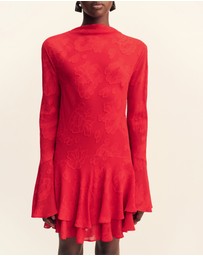 Shona Joy - Bowery Long Sleeve Ruffle Mini Dress