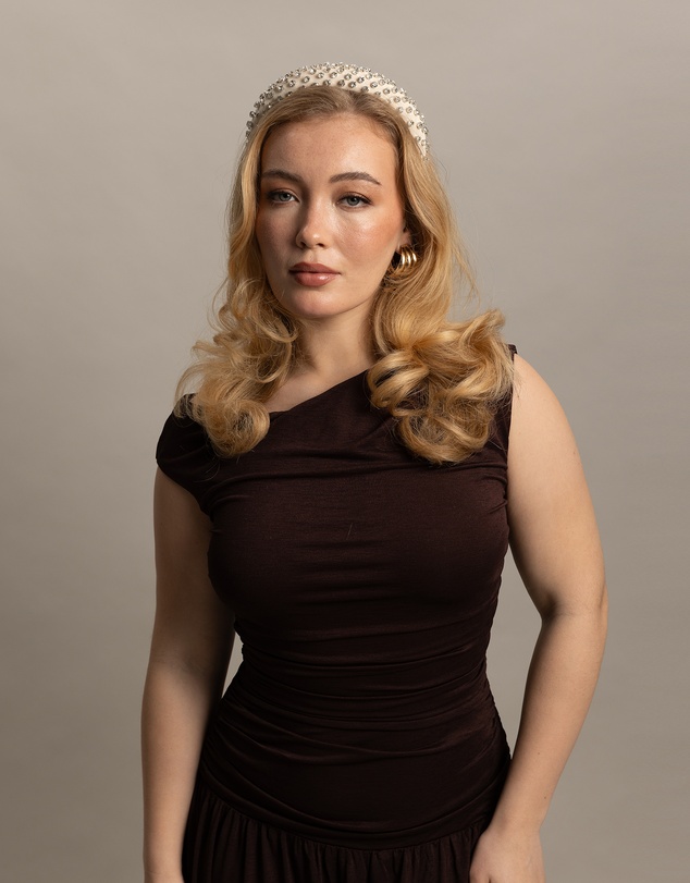 Morgan & Taylor - Mira Headband in Creamy White