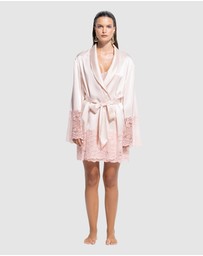 GINIA - Silk Lace Robe