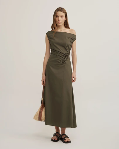 Witchery - Off Shoulder Gather Midi Dress
