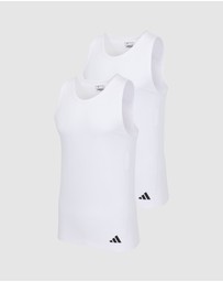 adidas Sportswear - 2 Pack Active Flex Cotton Ergonomic Tank Top