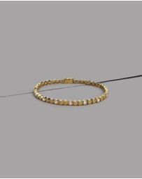 Wanderlust + Co - Multi Hearts 14K Gold Vermeil Bracelet