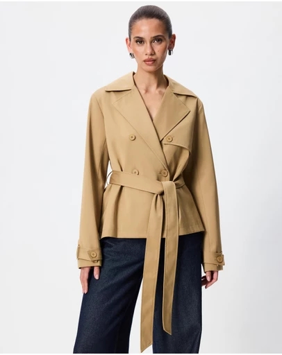 Tussah - Alex Cropped Trench Coat