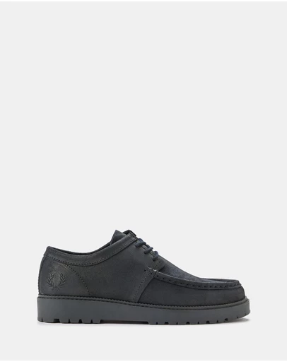 Fred Perry - Kenney Low Coated Suede Shoes - Unisex