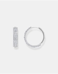THOMAS SABO - Hoop earrings with white stones