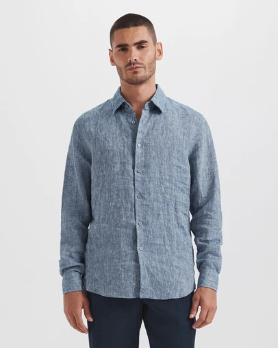 SABA - Anderson Classic Yarn Dyed Linen Shirt