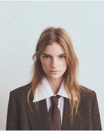 M.N.G - Double-Breasted Check Suit Jacket