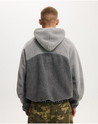 Cotton On - Hooded Teddy Jacket