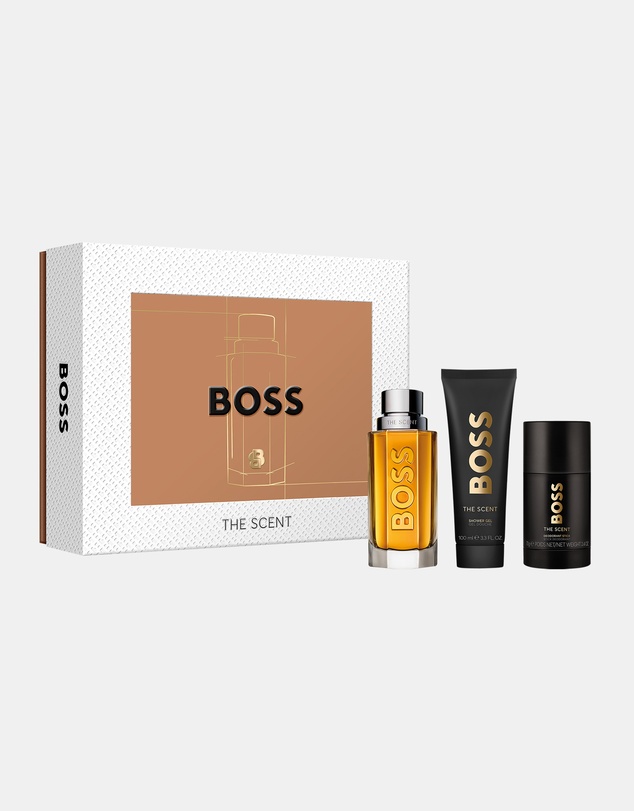 BOSS - Boss The Scent Eau De Toilette, Shower Gel, And Deodorant Stick For Men Trio Gift Set