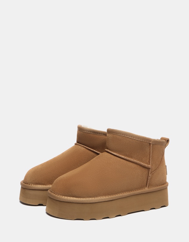 EVERAU - Australian Shepherd Ugg Thick Bottom Ronnie Cow Suede Upper UGG Boots