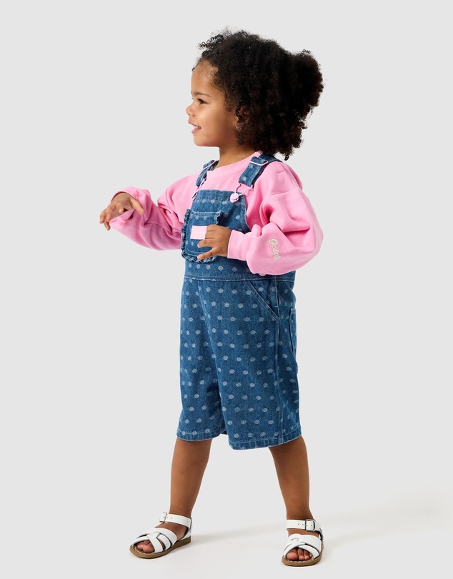 Goldie + Ace - Lightweight Denim Burton Shortall Overalls - ICONIC EXCLUSIVE - Babies-Kids
