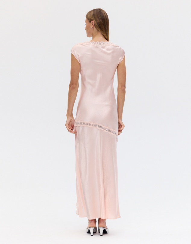 Third Form - Sevin Lace Trim V Neck Dress