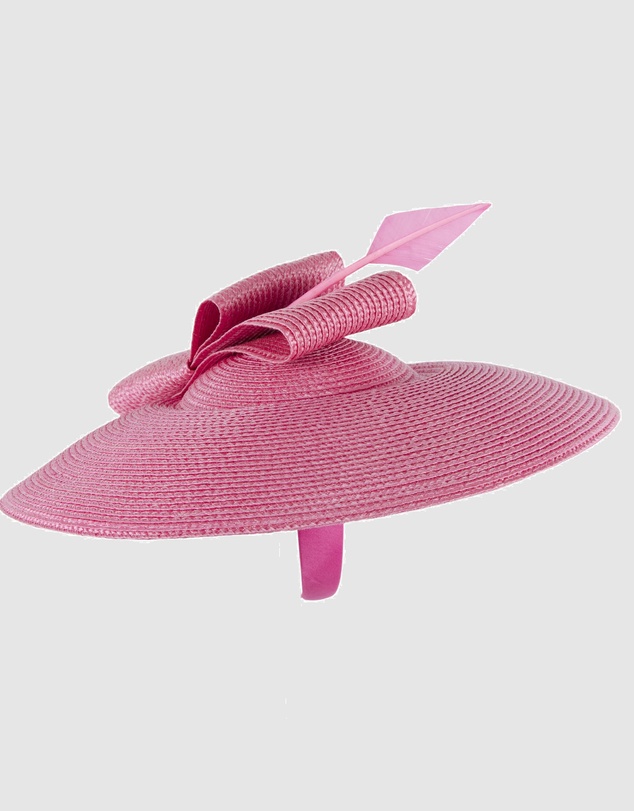 Max Alexander - Saucer Fuchsia Racing Fascinator Hat