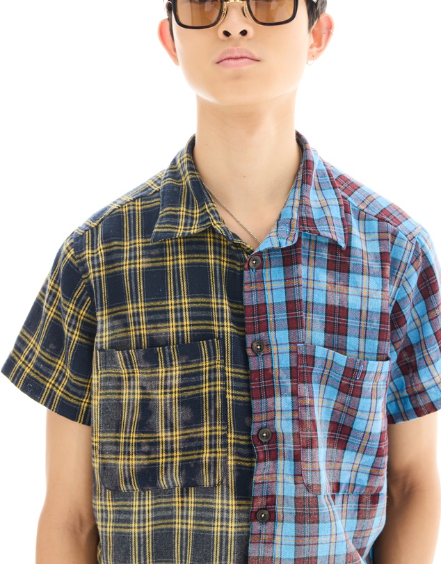 THE TALES - The Tales Half n Half Flannel Camp Shirt