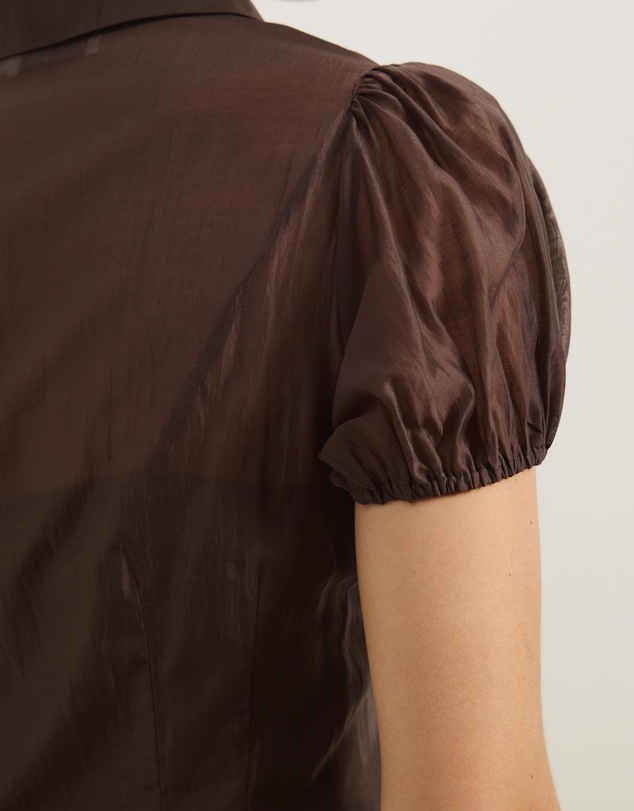Atmos&Here - Kaia Organza Shirt with Removable Cami