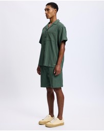 Scotch & Soda - Tonal-Striped Short-Sleeved Shirt
