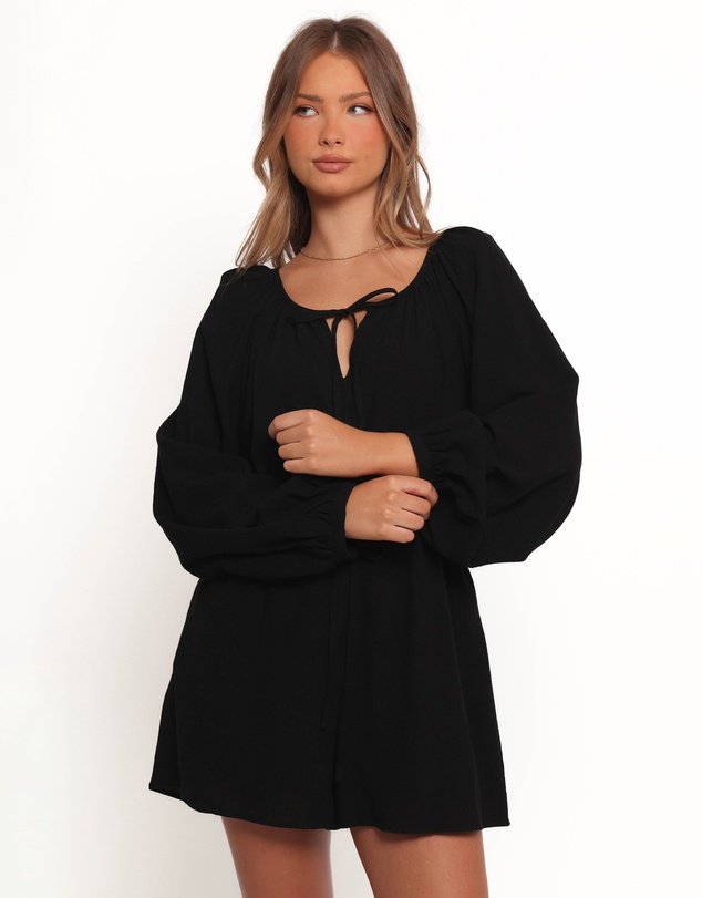 Petal & Pup - Shyre Tie Waist Playsuit - Black