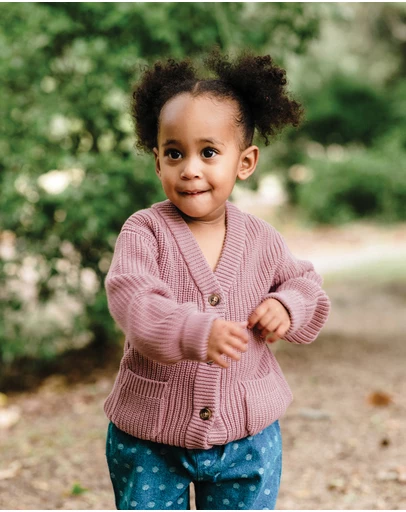 Kynd Baby - Knit Cardigan in Dusty Lilac