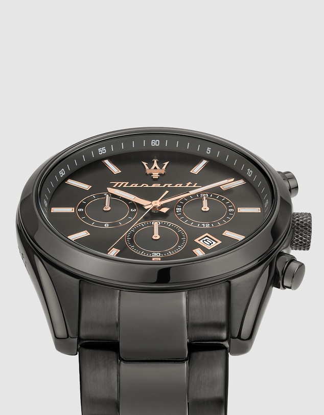 Maserati - Attrazione 43mm Black Stainless Steel Watch