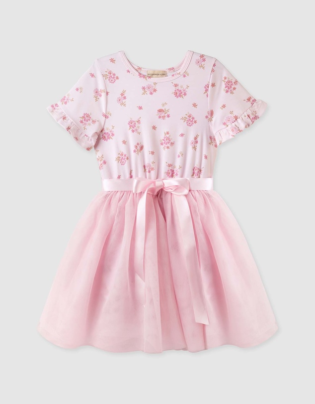 Designer Kidz - Bella Floral S/S Tutu Dress