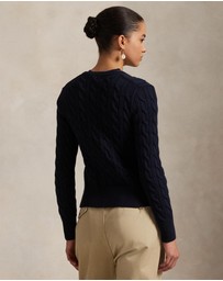 Polo Ralph Lauren - Cable-Knit Cotton Crewneck Cardigan