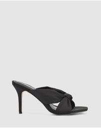 Siren - Nicola Satin Knot Mules