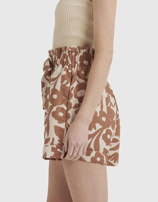 Zerafima - Poppy Tie Short