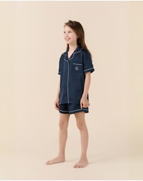 Gingerlilly - Mini Sonia Silky Satin Short PJ Set