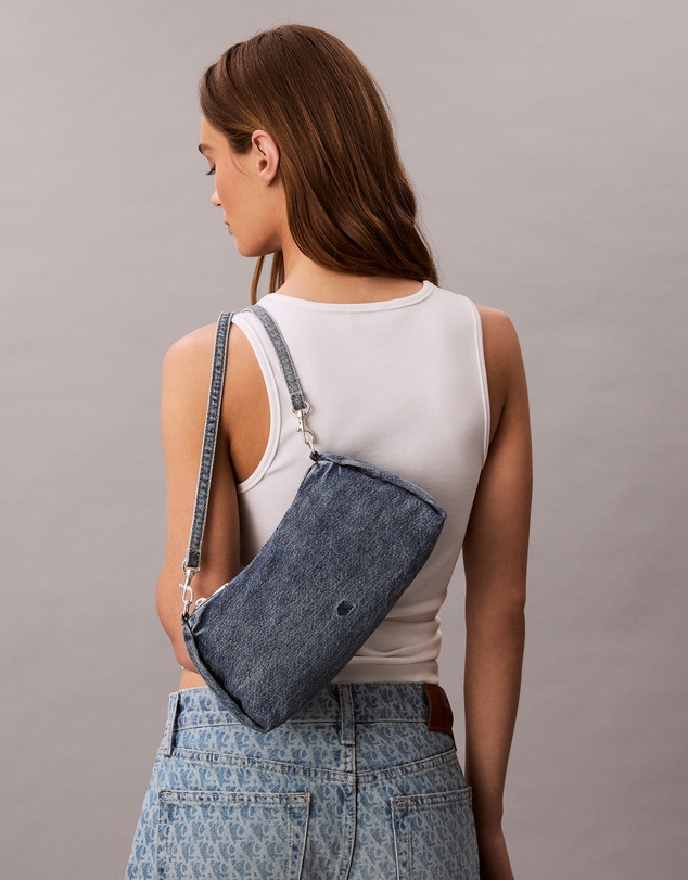 Calvin Klein - Small Denim Shoulder Bag