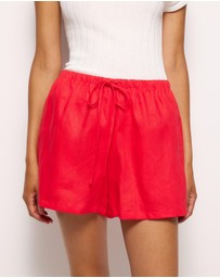 AERE - Bronte Linen Shorts