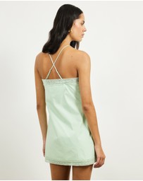 Lover - Lucy Lace Trim Mini Dress