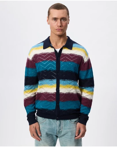 Scotch & Soda - Open Structure Knitted Cardigan