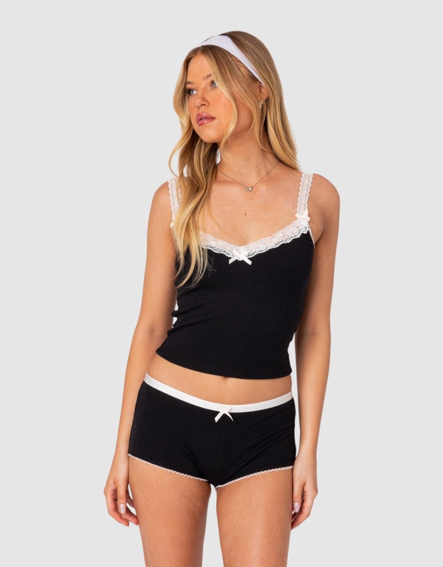 EDIKTED - Mariana Pointelle Tank Top