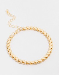 Lovisa - Gold Plated Brass Risoni Chain Bracelet