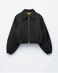 & Other Stories - Cropped Bomber Jacket