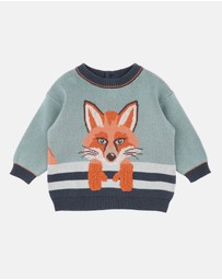 Fox & Finch - Mr Fox in Mittens Knitted Jumper - Babies