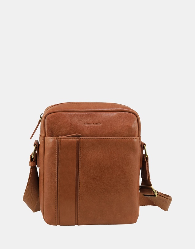 Pierre Cardin - Pierre Cardin Men's Leather Versatile Crossbody Bag