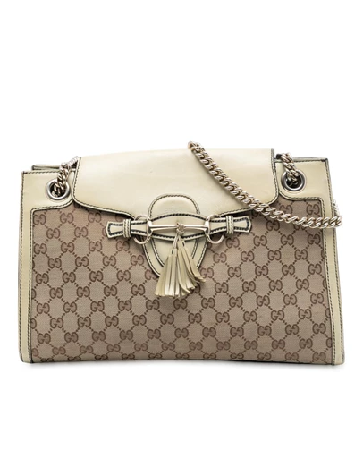 Pre-Loved by Azura Reborn - Pre-Loved Large GG Canvas Emily Shoulder Bag