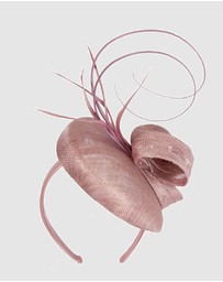 Max Alexander - Pillbox Dusty Pink Racing Fascinator