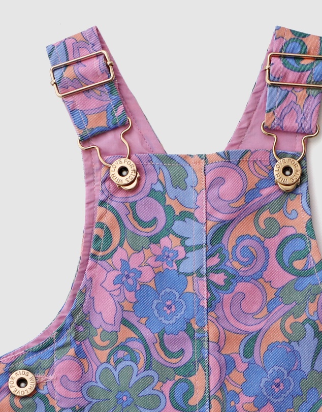 WITH LOVE FOR KIDS - Hazel Denim Pinafore Dress - Babies - Kids