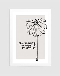 Olive et Oriel - Golden Mantras No8 by Treechild Art Print