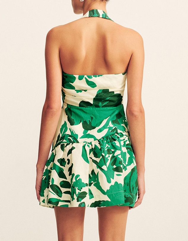 Shona Joy - Joni Halter Draped Mini Dress