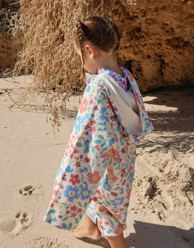 Purebaby - Hooded Towelling Swim Robe - Kids-Babies